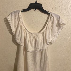 Cream color old navy summer blouse size Medium